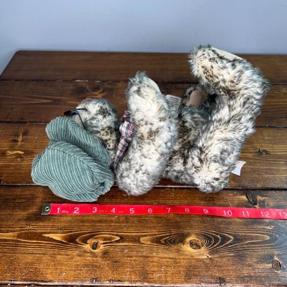 Vintage NWT Dan Dee Bear W/ Plaid Bow Tie Corduroy Hat & Glasses Stuffed Animal - Picture 10 of 11